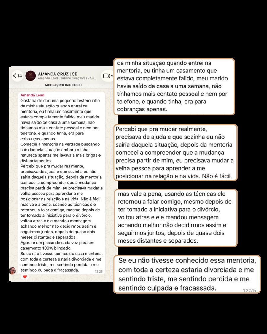 Depoimento de aluna