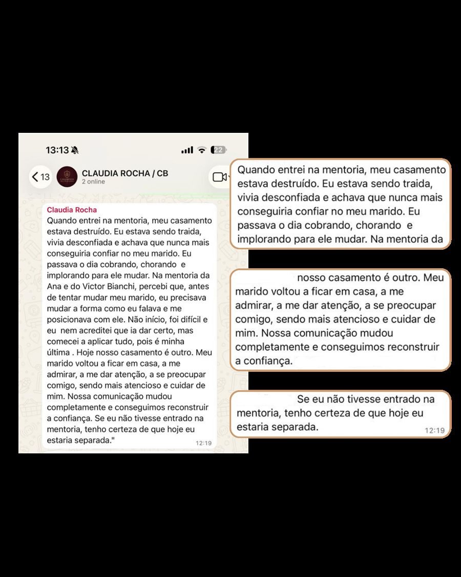 Depoimento de aluna