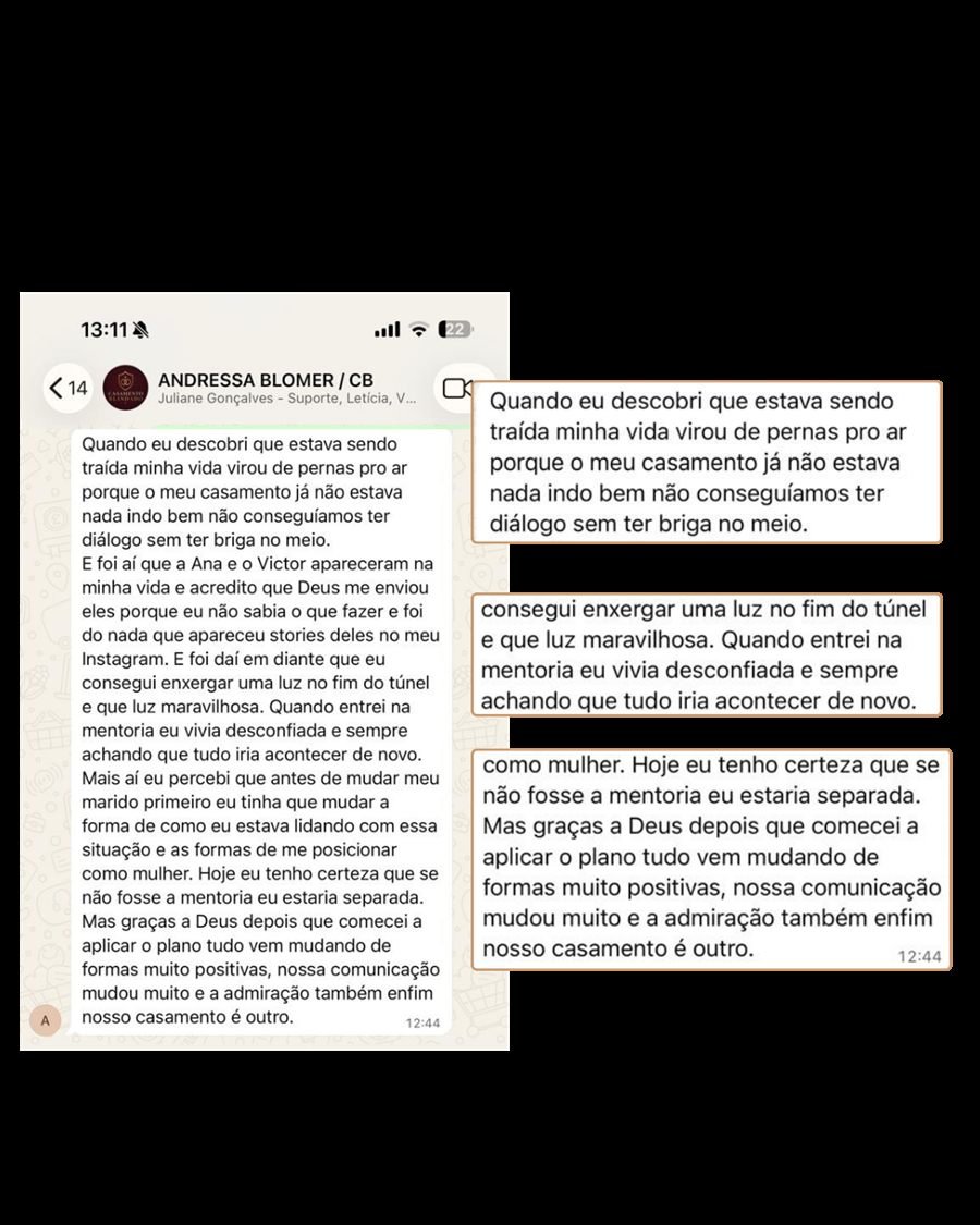 Depoimento de aluna